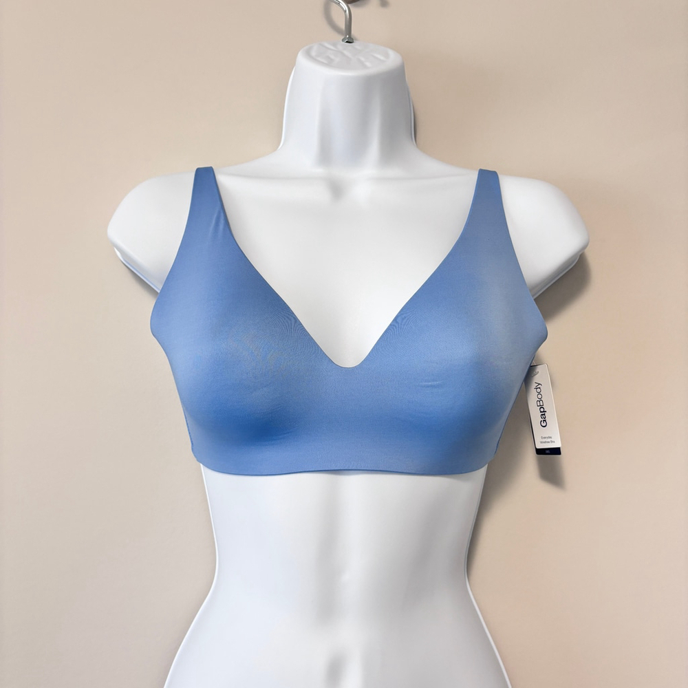 GAP GapBody Women's 32C Blue Everyday Essentials Wireless Bra NWT - Picture 4 of 7